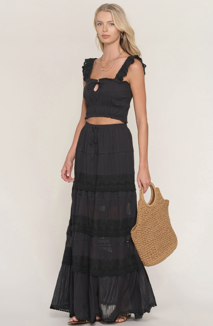 Z Supply Via Lace Midi Skirt — rowen